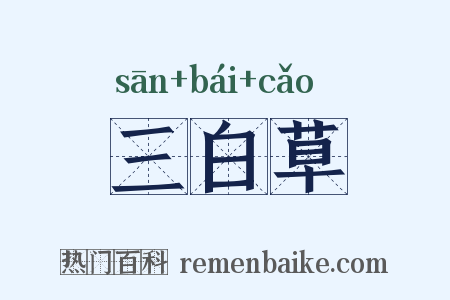 三白草是什么意思的图片